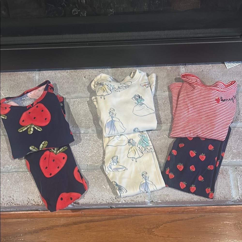 Carter's Kids Pajama Sets - Navy, Cream, Red